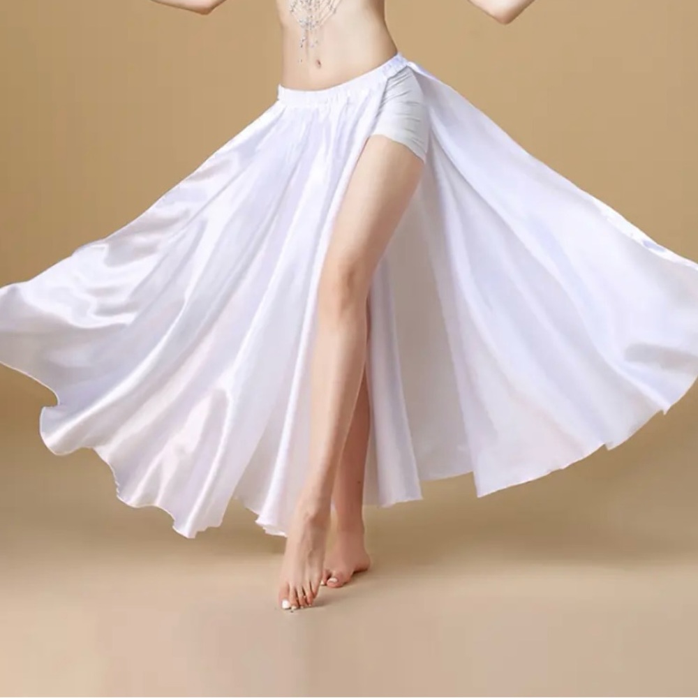 Performance Belly Dance Costume Slits Skirt Sexy Oriental Belly Dance Skirt